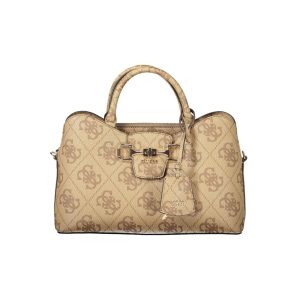 Black Polyurethane Women Handbag