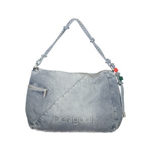 Azzurro Cotton Women Handbag