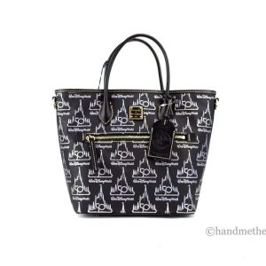 Dooney & Bourke Black Walt Disney World 50th Anniversary Leather Tote Bag