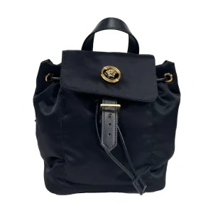 Versace Mini Nylon Medusa Drawstring Backpack Bag