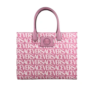 Versace Medusa Large Canvas Large Tote Bag Baby Pink