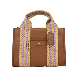 Coach Straw Web Smith 24 Tote Bag Purse