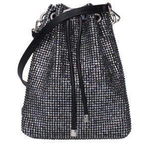 Black Satin Crossbody Bag