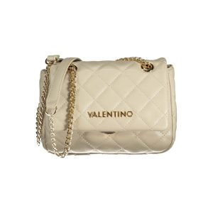 Beige Polyurethane Women Shoulder Bag