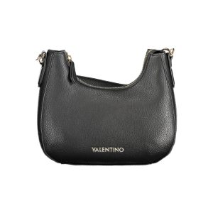 Black Polyurethane Women Handbag