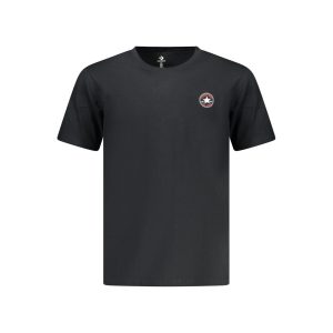 Black Cotton Men T-Shirt