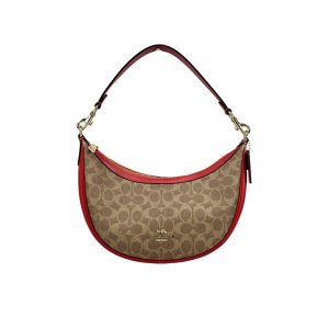 Coach Aria Signature Canvas Shoulder Bag Purse
