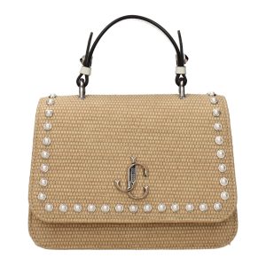 Beige Raffia Handbag