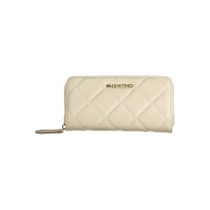Beige Polyurethane Women Wallet