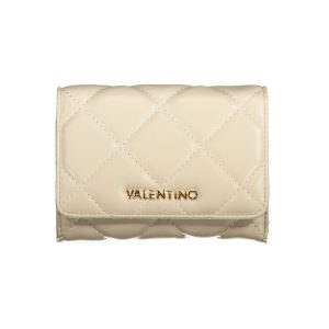 Beige Polyurethane Women Wallet