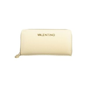 Beige Polyurethane Women's Wallet
