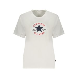 White Cotton Womens T-Shirt