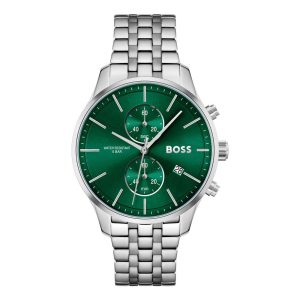 Gray Stainless Steel Dress Watch