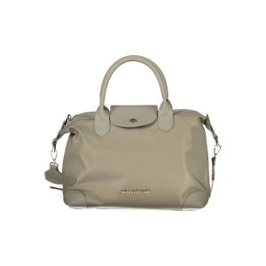 Gray Polyurethane Women's Bag