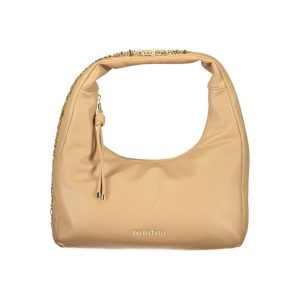 Beige Polyurethane Women's Bag