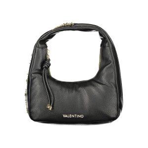 Black Polyurethane Women's Bag with Handle