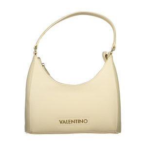 Beige Polyurethane Womens Bag with Handle and Adjustable Strap