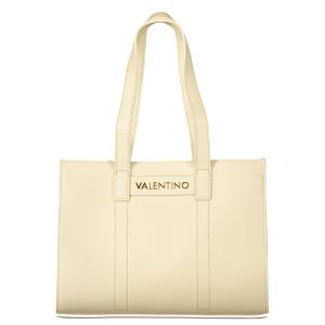 Beige Polyurethane Women's Bag