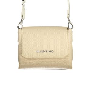 Beige Polyurethane Women's Bag