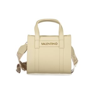 Beige Polyurethane Women's Bag