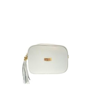 White Cowhide Crossbody Bag