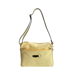 Bicolor Cowhide Crossbody Bag