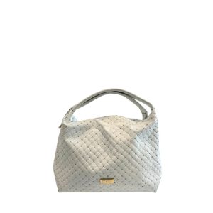 White Leather Women Handbag