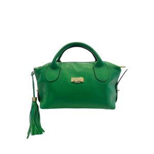 Bicolor Cowhide Shoulder Bag