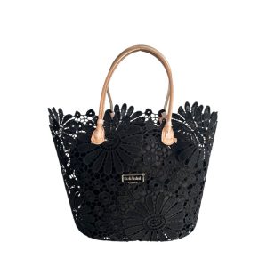 Black PU Women Handbag