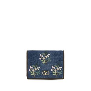 Blue Cotton Wallet