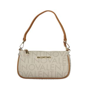 Beige Polyurethane Women's Bag