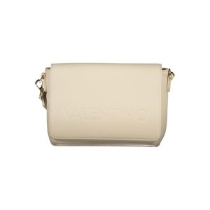 Beige Polyurethane Women's Bag