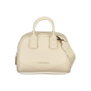 Beige Polyurethane Women's Bag