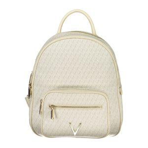 Beige Polyethylene Backpack