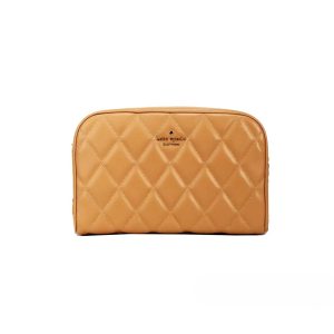 Kate Spade Carey Mini Tiramisu Quilted Smooth Leather Camera Crossbody Bag