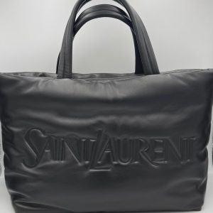 SAINT LAURENT Shopping Bag Grande in Lamb Leather