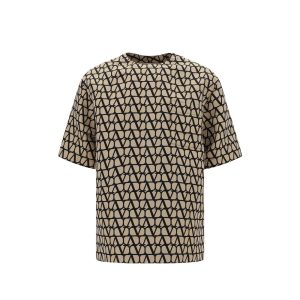 Brown Silk T-Shirt