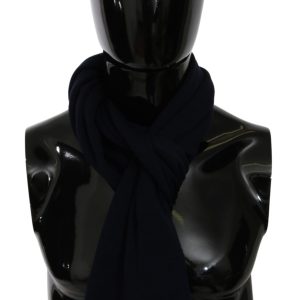 Blue #DGLovesLondon Wrap Shawl Wool Scarf