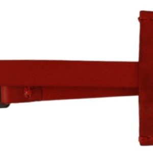 Red Leather Branded Logo Keyring Keychain