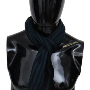 Multicolor Striped Wool Unisex Neck Wrap Shawl