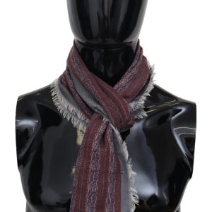 Multicolor Wool Striped Unisex Neck Wrap Shawl Scarf