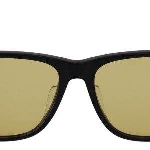 Black Frame DL0330-D 01E 57 Yellow Transparent Lenses Sunglasses