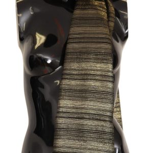 Metallic Gold Silk Stretch Shawl Wrap Scarf