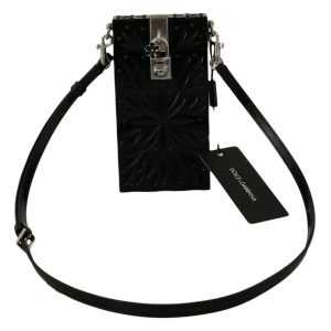 Black Crystal Plexiglass Cross Cigarette Case Holder