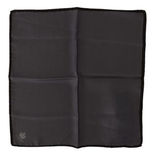 Gray 100% Silk Square Handkerchief Gray 100% Silk Square Handkerchief