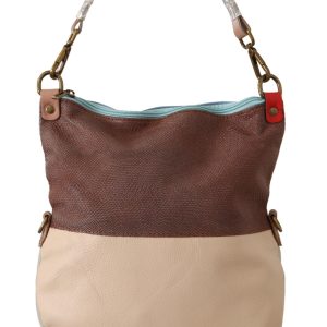 Multicolor Genuine Leather Shoulder Tote Women Handbag