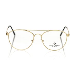 Gold Metallic Men's Frame Aviator Eyeglasses