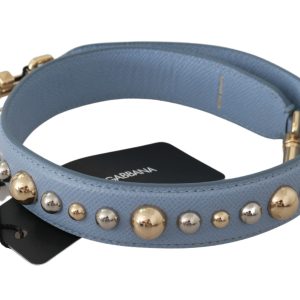 Blue Leather Handbag Accessory Shoulder Strap