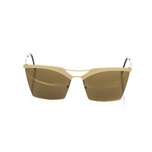 Gold Metallic Fibre Women Sunglass