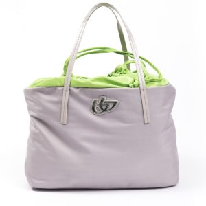 Gray Polyester Women Shoulder Bag